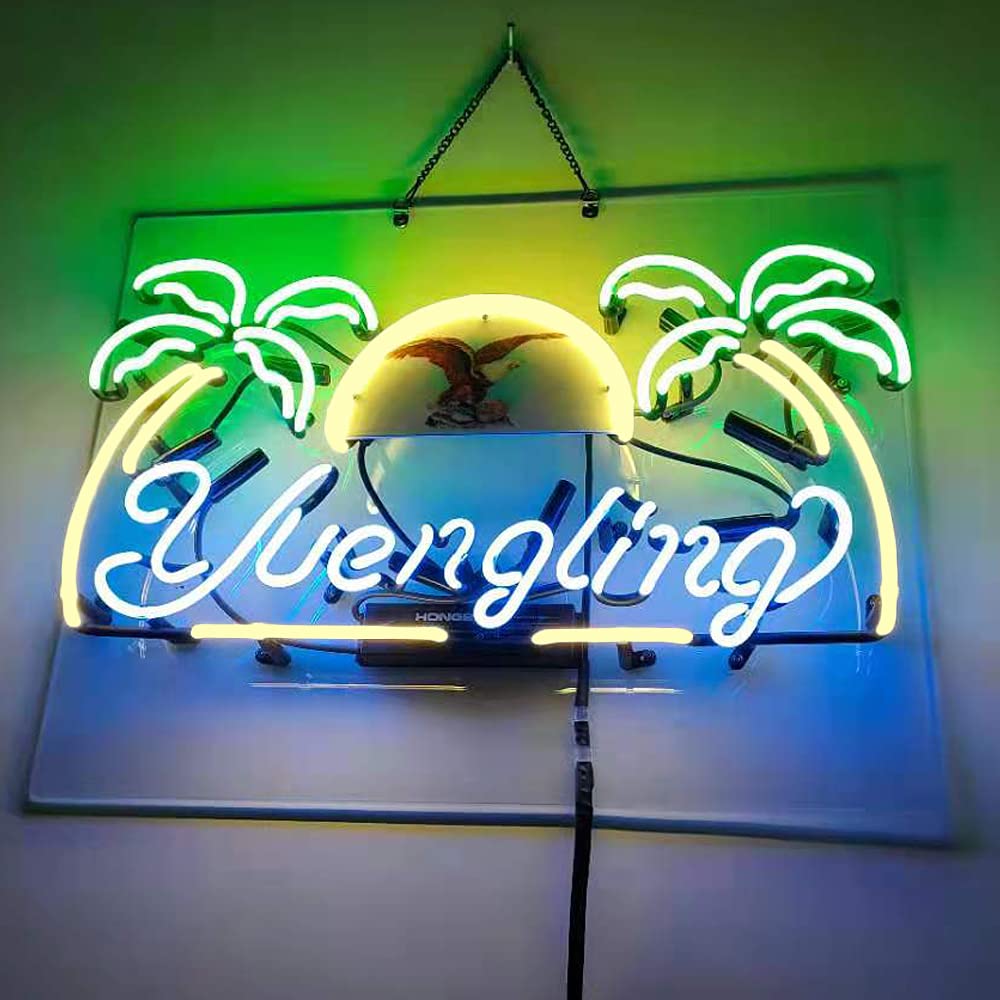 Yuengling Lager Neon Light Sign Real Glass Beer Bar Pub Party Room